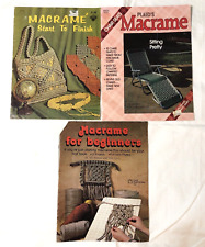 Vintage macrame pattern for sale  Beaufort