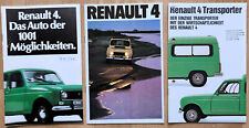 RENAULT R4 R4 Transporter - Folleto - Años 70/80 - SET de 3 folletos segunda mano  Embacar hacia Argentina