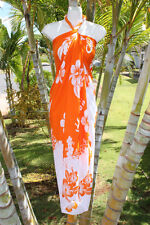 Sarong orange white for sale  Honolulu
