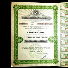 Siam di Tella Automotores certificado de acciones Argentina 1961 segunda mano  Embacar hacia Argentina