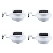 4 Pack - Waterproof Solar Powered LED Outdoor Gutter Lights with Brackets for sale  Shipping to South Africa