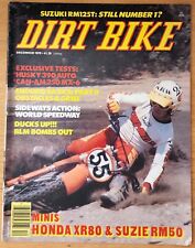 Dirt Bike Dezembro 1979 Vintage Motocross Magazine MX Mini Honda XR80 Suzie RM50, usado comprar usado  Enviando para Brazil