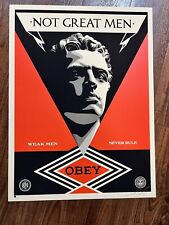 Used, Shepard Fairey - Not Great Men - Obey Giant - 2013 - S/N - Rare - Street Art - for sale  Shipping to Canada