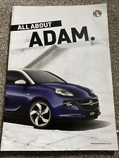 Vauxhall adam brochure for sale  BOGNOR REGIS