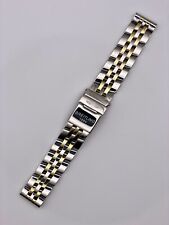 Usado, New 20mm 2-Tone Stainless Steel/ Gold Plated Straight End Strap For Breitling segunda mano  Embacar hacia Argentina