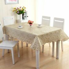 Used, Golden Oilcloth on Table Rectangular Table Desk Cover New Year's Tablecloth for sale  Shipping to South Africa