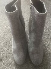 Silver glitter boots for sale  BARNSLEY