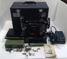 1950'S SINGER FEATHERWEIGHT 221-1 SEWING MACHINE + CASE & ACCESSORIES WORKING  for sale  Attleboro