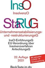 Insolvenzordnung unternehmenss gebraucht kaufen  Berlin