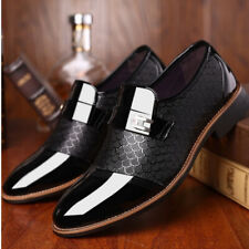 Sapatos Oxford Brogue Masculino Couro Patente Em Relevo Negócios Formal Sapatos sociais, usado comprar usado  Enviando para Brazil