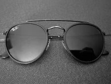 Óculos de sol Ray-Ban RB3647N redondo ponte dupla preto com estojo, usado comprar usado  Enviando para Brazil