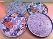 Joules Melamine Side Plates X4 Picnic Dinnerware Ashwick Blue Floral NEW No Box for sale  Shipping to South Africa