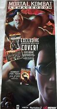 RARO Original Mortal Kombat Armageddon Exibição Promocional Cartaz Placa Banner 2006 comprar usado  Enviando para Brazil