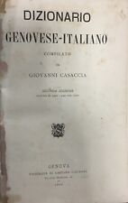 Dizionario genovese italiano. usato  Genova