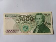 Pologne billet 5000 d'occasion  Angoulême