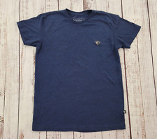 Camiseta masculina logotipo manga curta azul marinho couro Vagos Clothing Company P comprar usado  Enviando para Brazil
