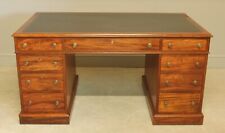 A Maple & Co mahogany Directors twin pedistal desk for sale  Shipping to South Africa