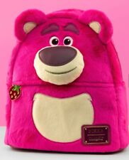 Mini Mochila Loungefly x Disney Pixar Toy Story Lotso Sherpa Perfumada com Morango comprar usado  Enviando para Brazil