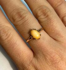 Beautiful Orange Conch Pearl  14K Yellow Gold Ring Size 6.5 for sale  Shipping to Canada