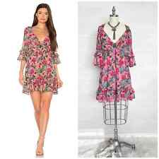 Usado, Mini Vestido Churro Flamenco Rosa Estampa Floral FOR LOVE AND LEMONS Tamanho XS comprar usado  Enviando para Brazil