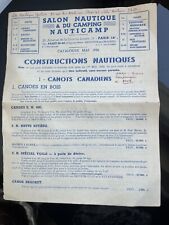 Catalogue nauticamp 1956 d'occasion  Marseille VIII