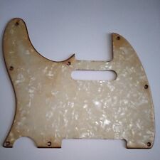 Relic'ed Left Hand Antique Pearl Telecaster Pickguard and Screws. 8 Hole. 3Ply. for sale  Shipping to South Africa
