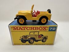 Matchbox Lesney Vintage Padrão Jeep Amarelo Nº. #72 com caixa original excelente comprar usado  Enviando para Brazil