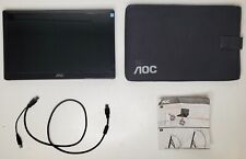 Monitor LCD portátil AOC E1659FWU Monitor USB con estuche de transporte e instrucciones, usado segunda mano  Embacar hacia Argentina