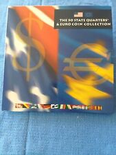 THE 2002 UNITED STATES MINT *50 STATE QUARTERS & EURO COIN COLLECTION Unopened for sale  Lakeside