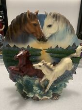 Horses sculpture plate for sale  Marshfield