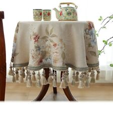 Elegante tampa de mesa de jantar redonda com borlas toalha de mesa de centro para mesa redonda comprar usado  Enviando para Brazil