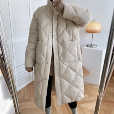 Casaco longo acolchoado de algodão estilo coreano inverno casual colarinho de pé jaqueta Parka comprar usado  Enviando para Brazil