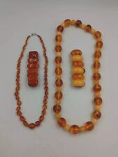 Vintage amber jewellery for sale  LEEDS