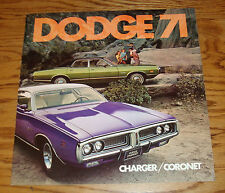 Original 1971 Dodge Charger & Coronet Sales Brochure 71 SE Super Bee R/T for sale  Shipping to United Kingdom
