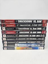 WWE Smackdown VS Raw Wresting Video Game Sony Playstation PS2 Lot 2007 08 09 11 for sale  Shipping to South Africa