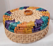 Tortilha multicolorida com tampa WARMER cesta de tecido guarda recipiente comprar usado  Enviando para Brazil