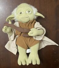Cinturón vestido de caña de peluche Yoda de 12 pulgadas de Star Wars Lucas posable no bebé segunda mano  Embacar hacia Argentina