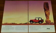 REVISTA JEEP WRANGLER ANÚNCIO IMPRESSO AO AR LIVRE RED ROCK ADVENTURE comprar usado  Enviando para Brazil