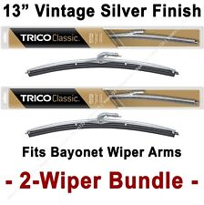 Pacote com 2 limpadores: lâminas de limpador TRICO Classic 13" acabamento prata - 33-130 x2 comprar usado  Enviando para Brazil