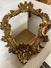 Vtg Hand Carved MIRROR Made In Italy Florentina Gold Very Rare One Of A Kind 955 for sale  Shipping to South Africa