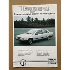 Talbot tagora brochure for sale  CHESTERFIELD