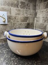 Used, Vintage 1970’s, RARE Large Portugal Cordon Bleu Bowl With Fitted Strainer  for sale  Shipping to South Africa