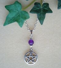 Pentagram amethyst bead for sale  BEDFORD