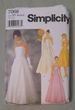simplicity prom dress patterns for sale  TENBY