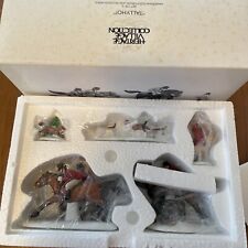 Dept 56 Dickens Village 1995 5 Piece Accessory TALLYHO Fox Hunt 58391 Retired for sale  Mount Sidney