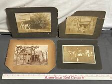Lot 5 antique PHOTOGRAPHS Houses Millinery BAR Saloon VICTORIAN 1800s for sale  Shipping to South Africa