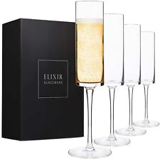 Juego de vasos de champán Elixir Edge 4: moderno y elegante para mujeres/hombres, usado segunda mano  Embacar hacia Argentina