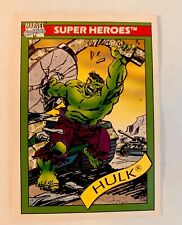 Hulk #3   Vintage 1990 Impel Marvel Super Hero's Card EX-- NM for sale  Shipping to South Africa