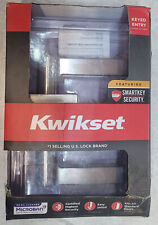 Kwikset Signature SmartKey Halifax Entry Satin Nickel Lever Exterior Lockset for sale  Shipping to South Africa