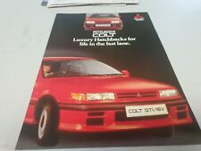 1988 MITSUBISHI COLT UK Original Sales Brochura GTI 16V etc  comprar usado  Enviando para Brazil